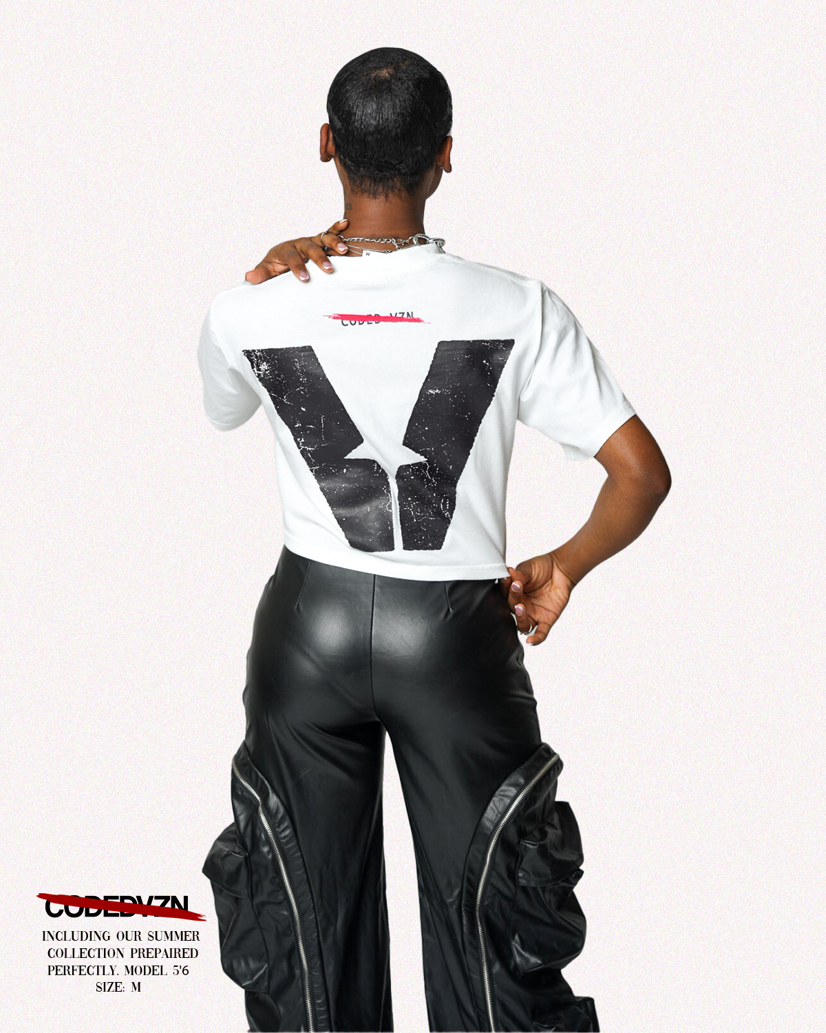 coded vzn crop top